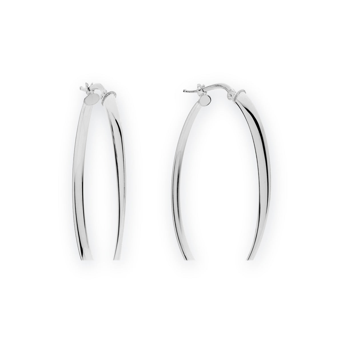 Aria Large Oval Hoop Earrings