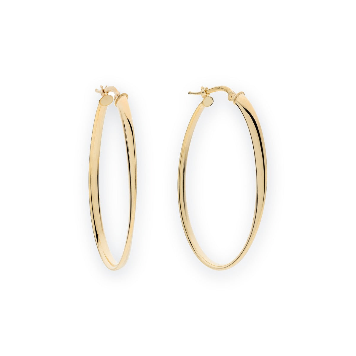 Aria Large Oval Hoop Earrings