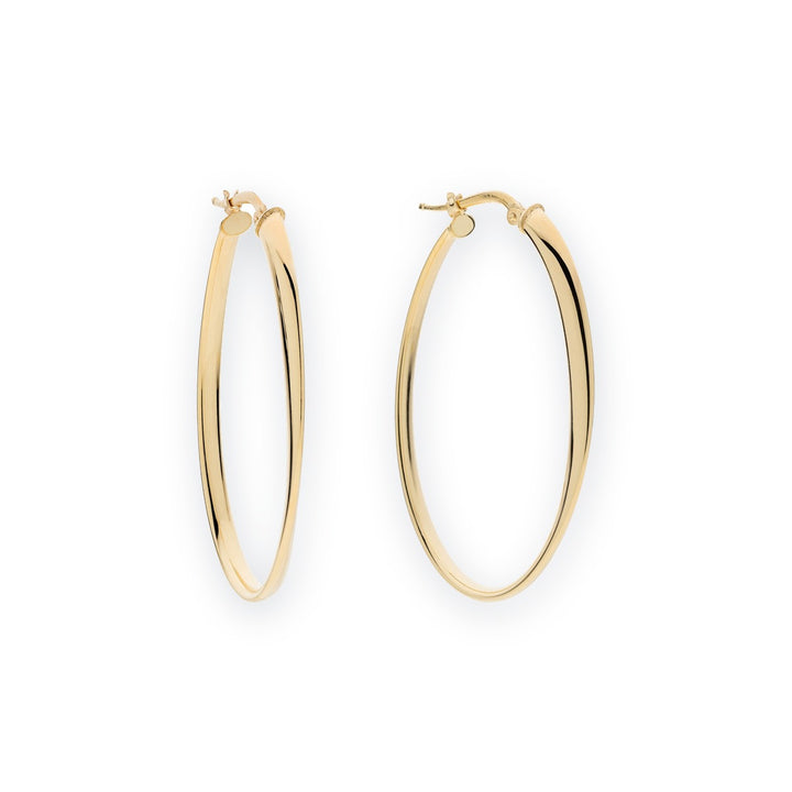 Aria Large Oval Hoop Earrings