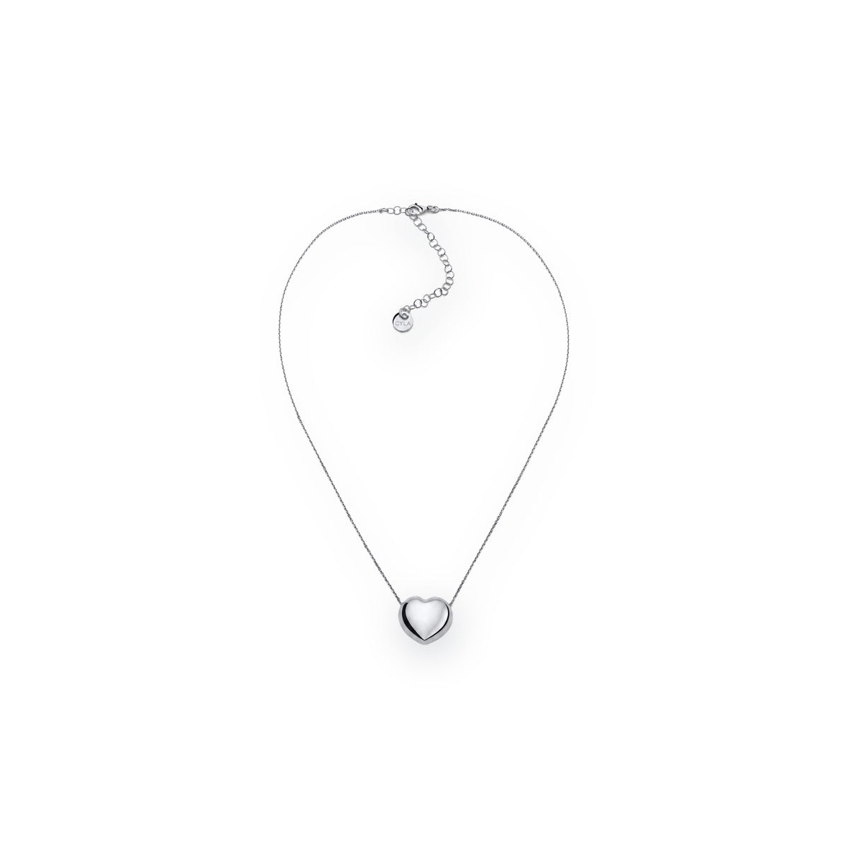 Bold Heart Pendant Necklace