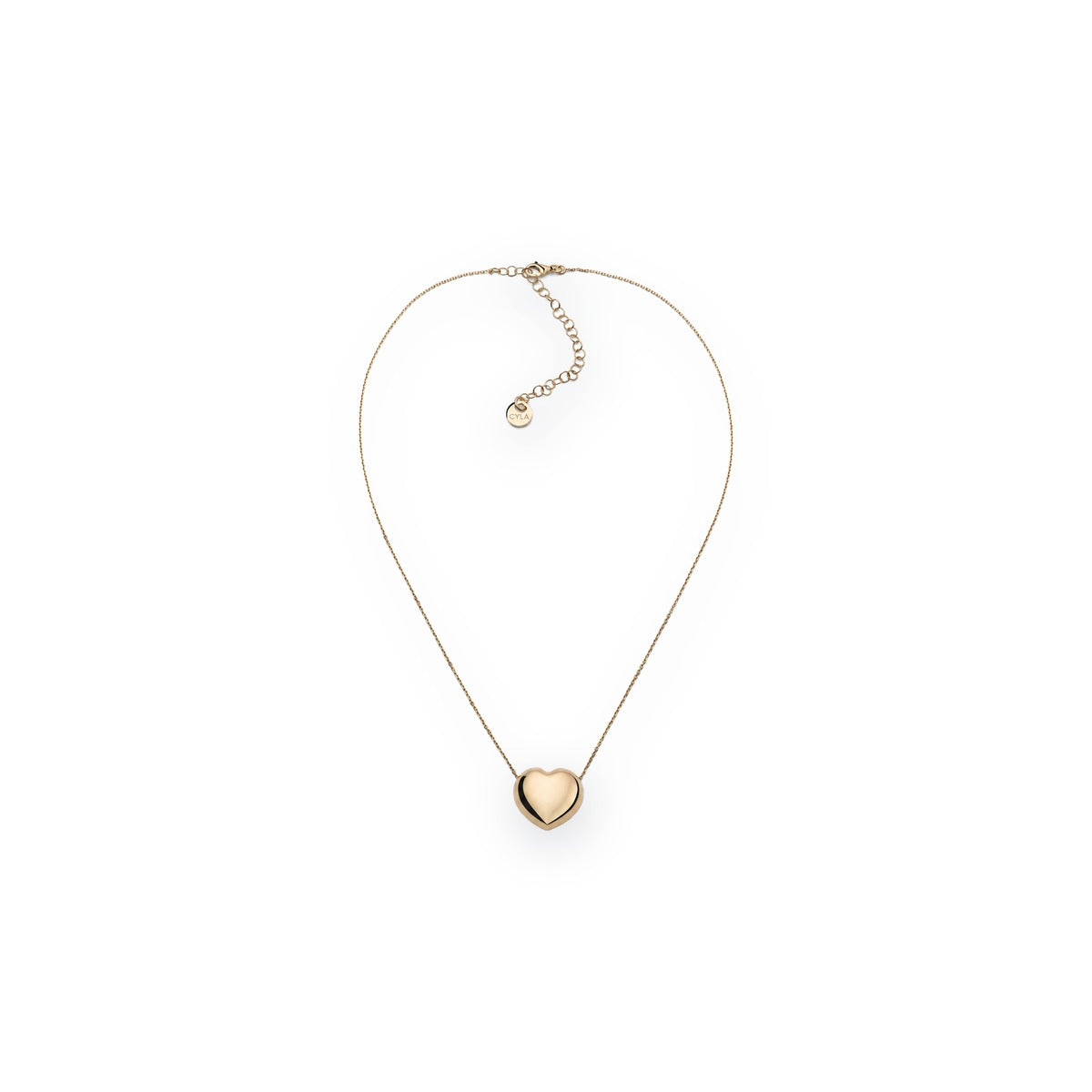Bold Heart Pendant Necklace