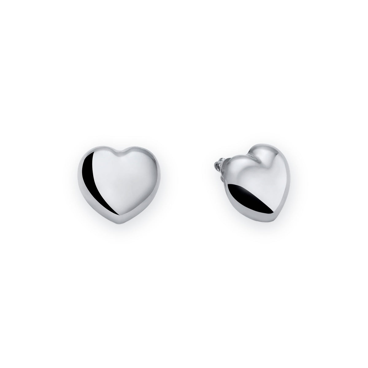 Bold Heart Stud Earrings