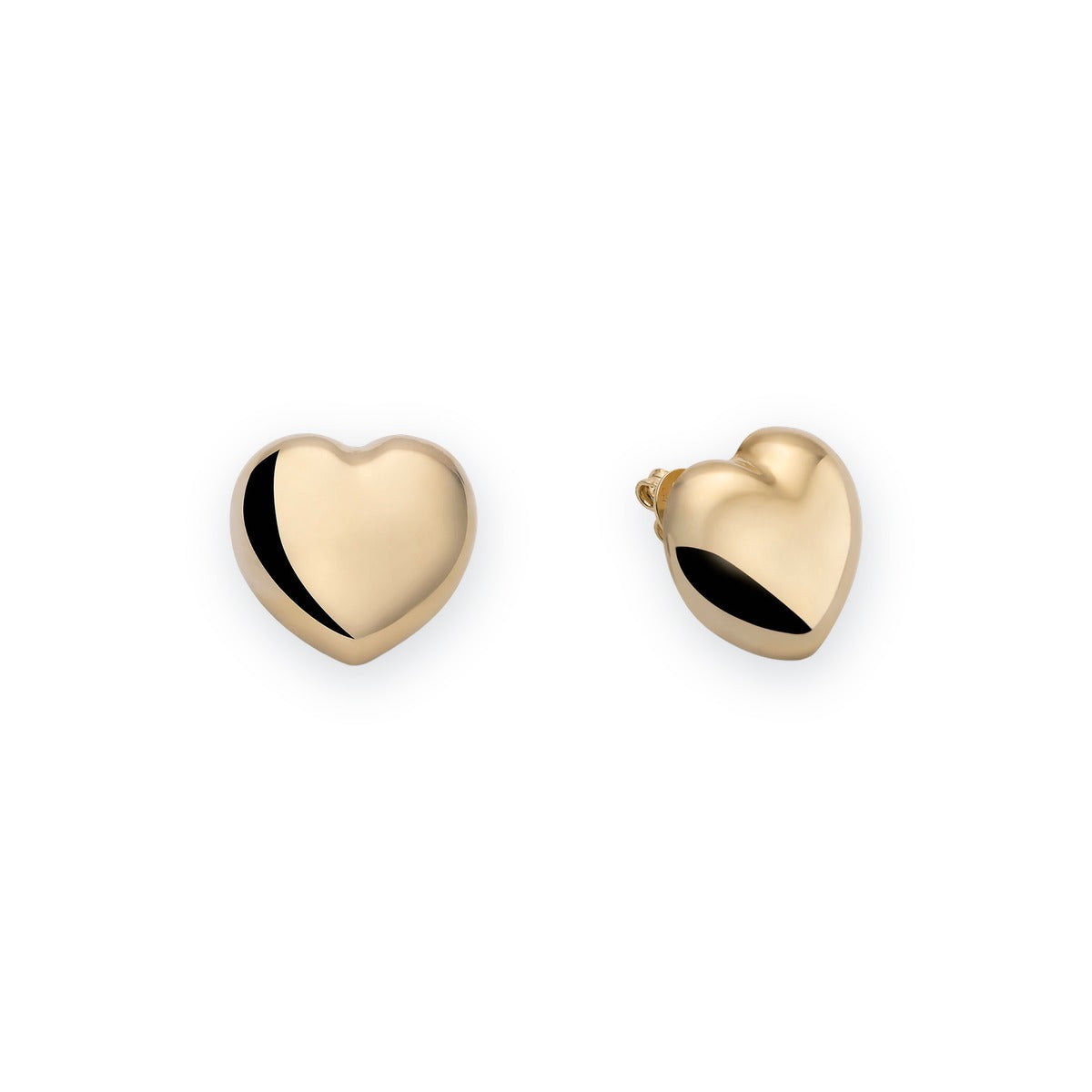Bold Heart Stud Earrings