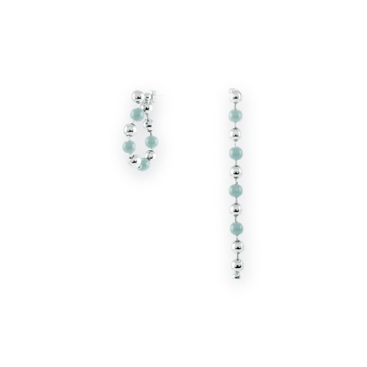 Bollicine Aqua Bead Drop Earrings