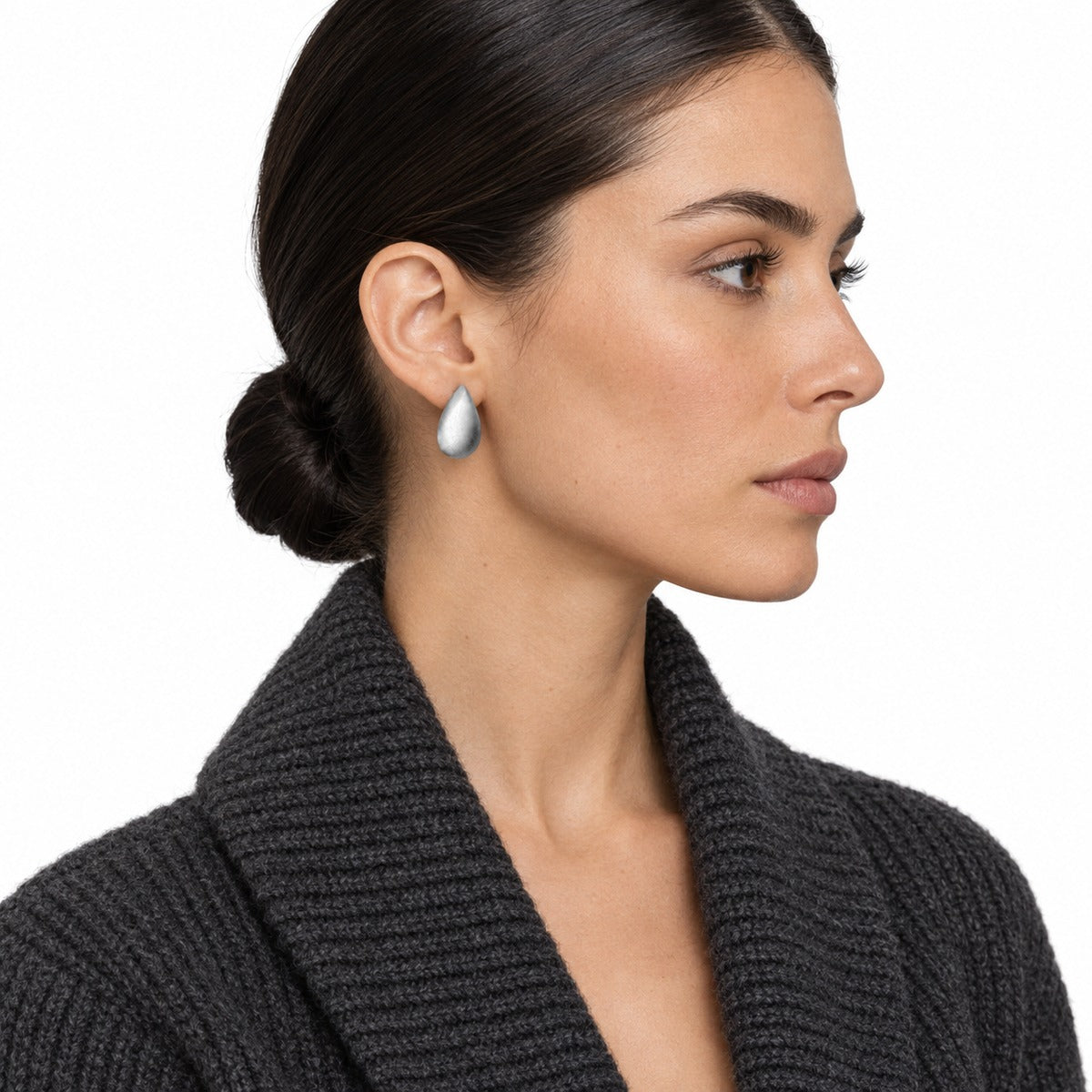 Boule Drop Earrings on model