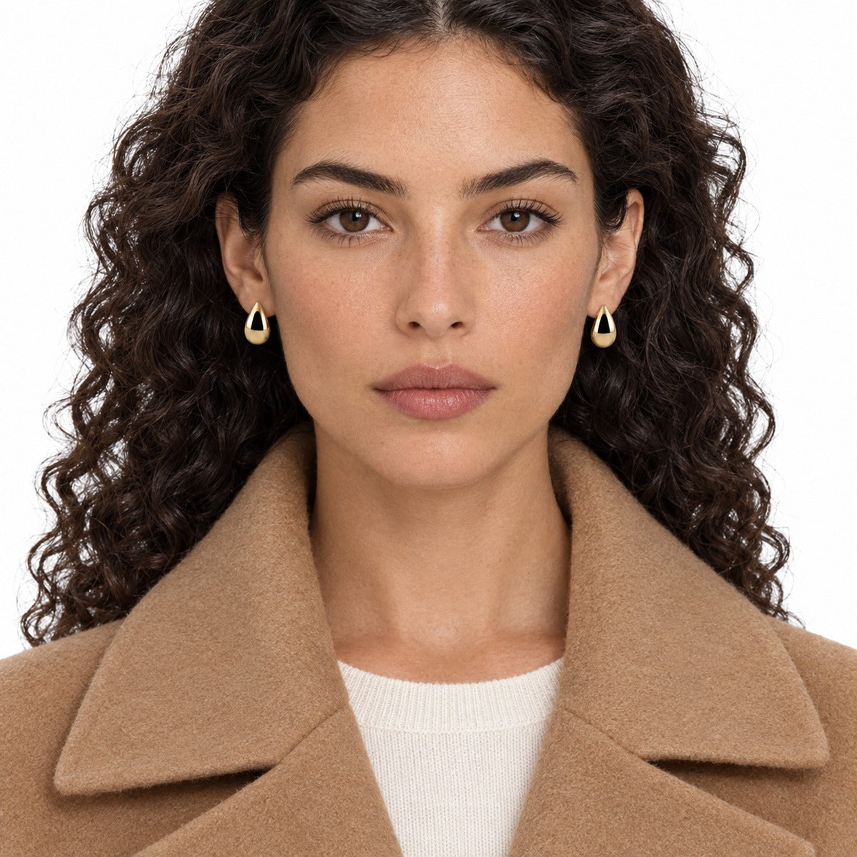 Boule Drop Earrings on model