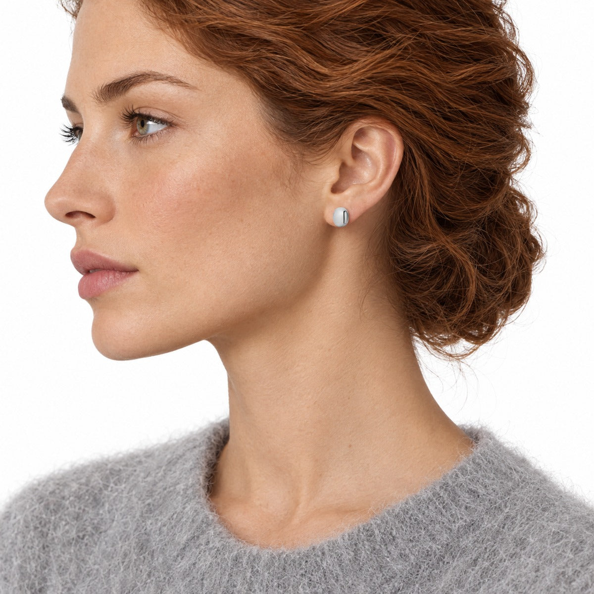 Boule Mini Stud Earrings on model