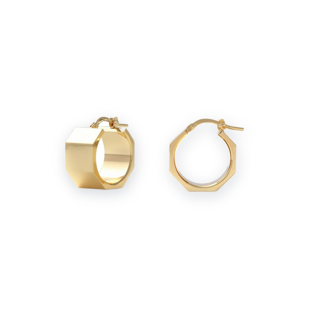Classica Faceted Mini Hoops