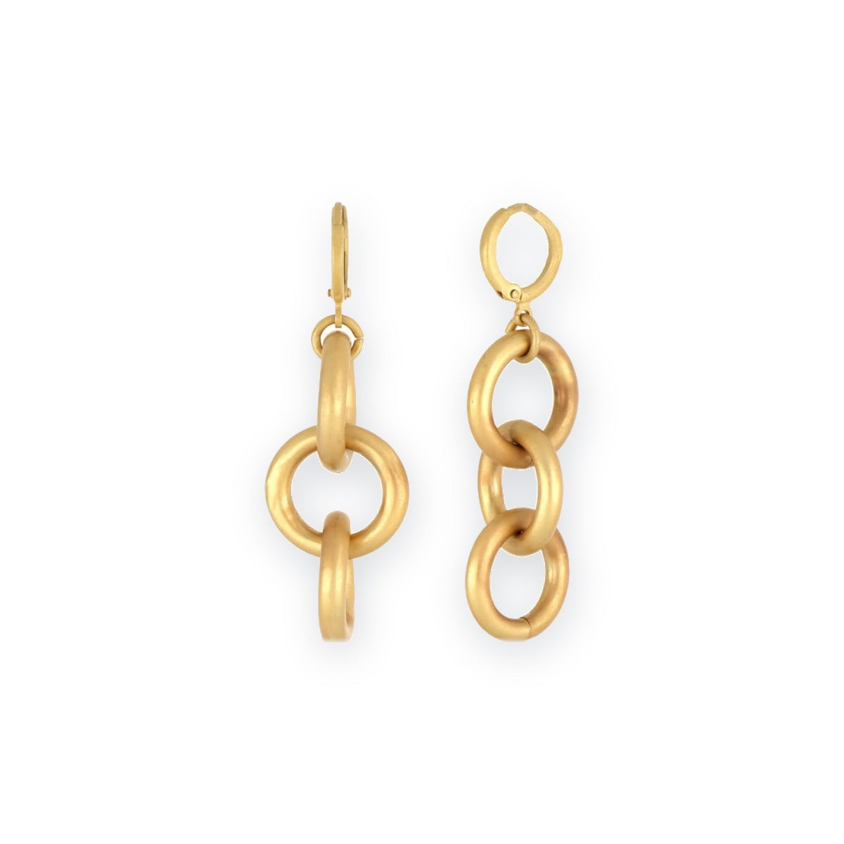 Classica Circle Link Drop Earrings