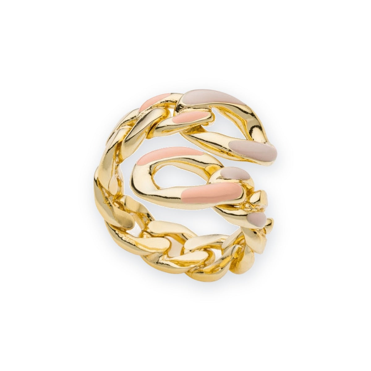 Classica Contrarié Ring with Multicolor Enamel