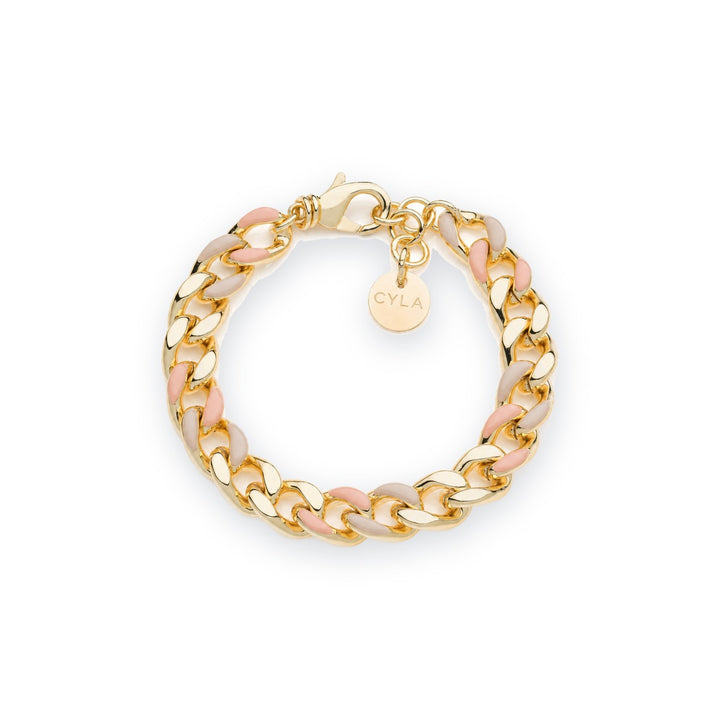 Classica Gourmette Bracelet with Multicolor Enamel