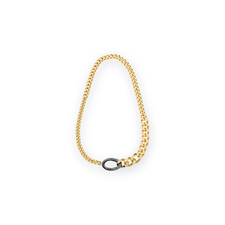 Classica Gourmette Necklace with Gunmetal Clasp