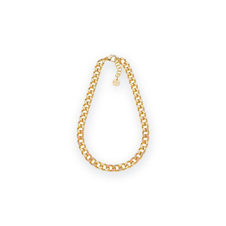 Classica Gourmette Necklace with Multicolor Enamel