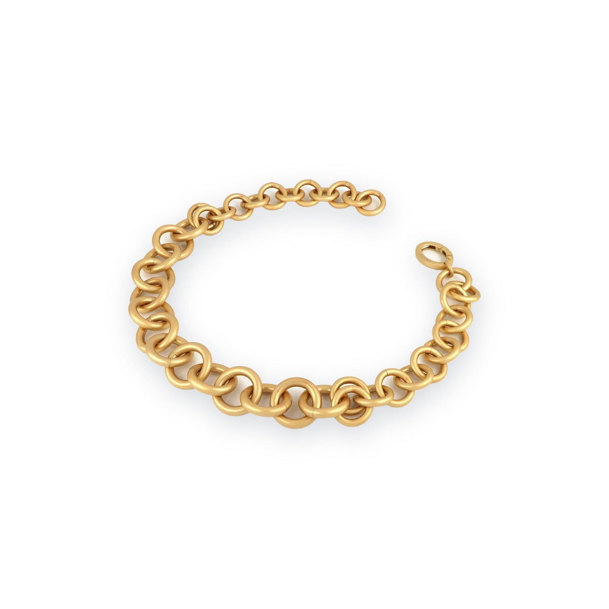 Classica Graduated Circle Link Necklace
