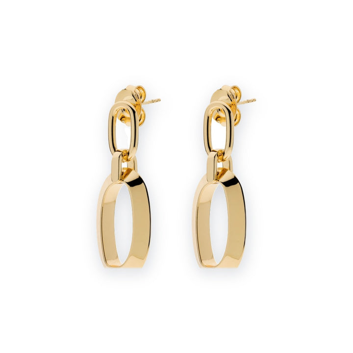 Classica Oval Chain Drop Earrings