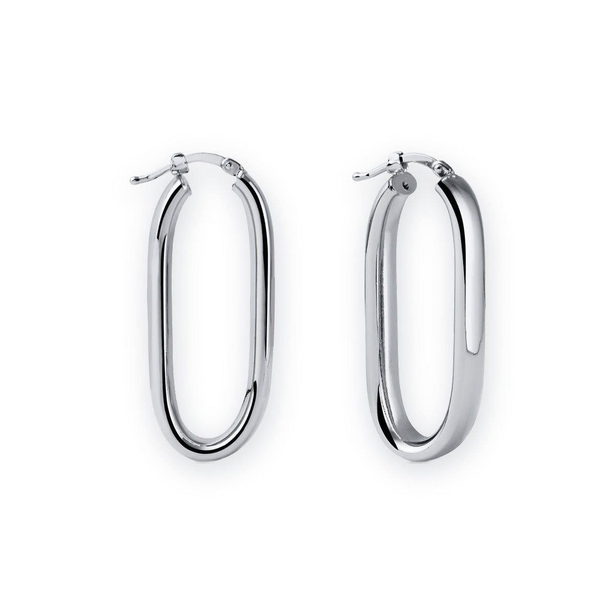 Classica Oval Link Hoop Earrings