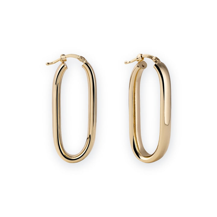 Classica Oval Link Hoop Earrings