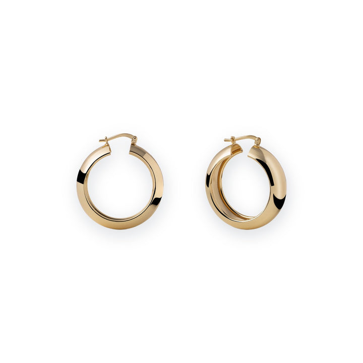 Classica Polished Hoop Earrings, 3 cm