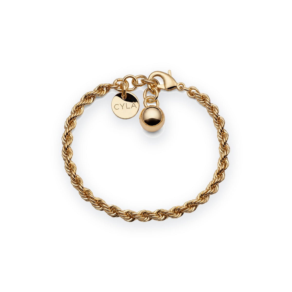 Classica Rope Chain Bracelet with Ball Charm