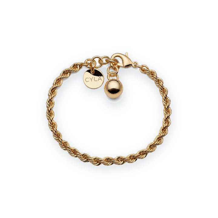 Classica Rope Chain Bracelet with Ball Charm