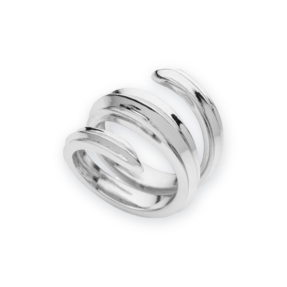 Classica Grooved Maxi Spiral Ring