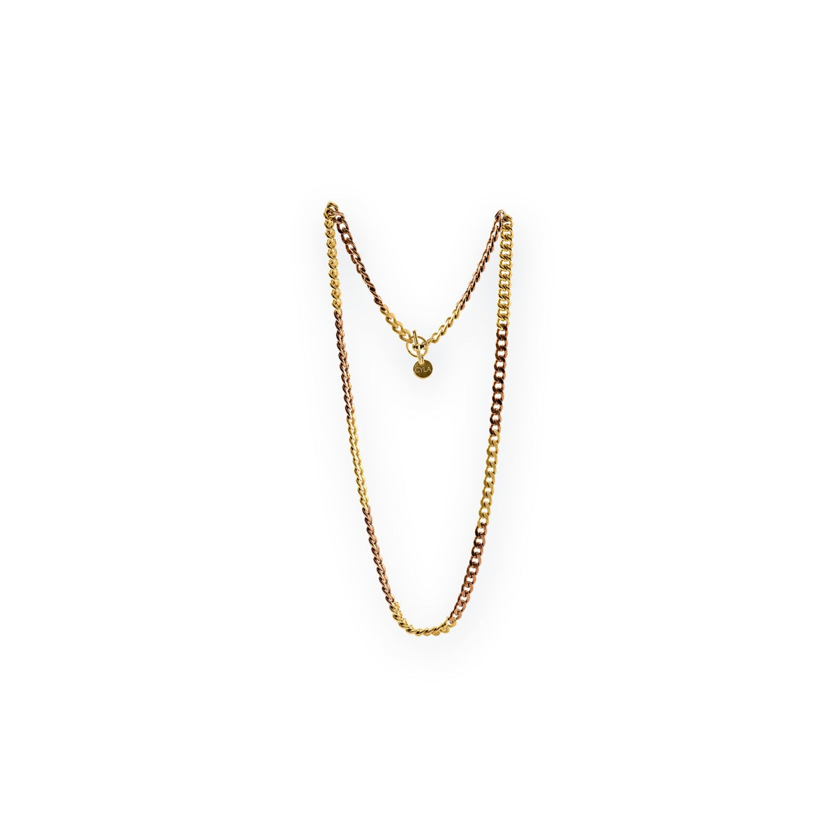 Classica Two-Tone Long Curb Necklace