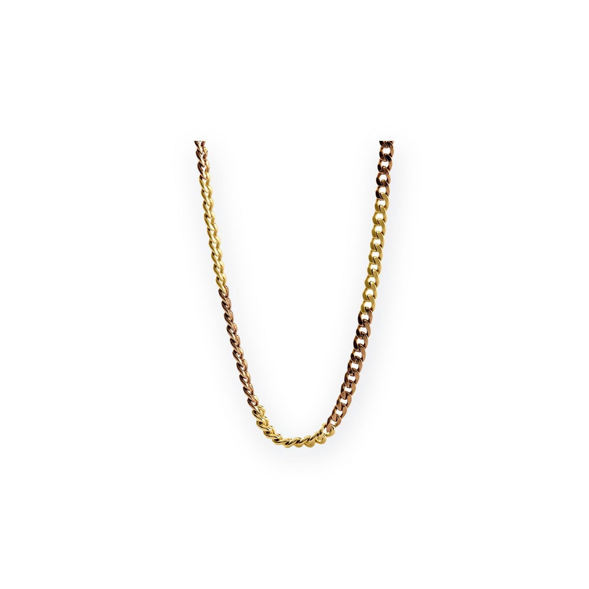 Classica Two-Tone Long Curb Necklace