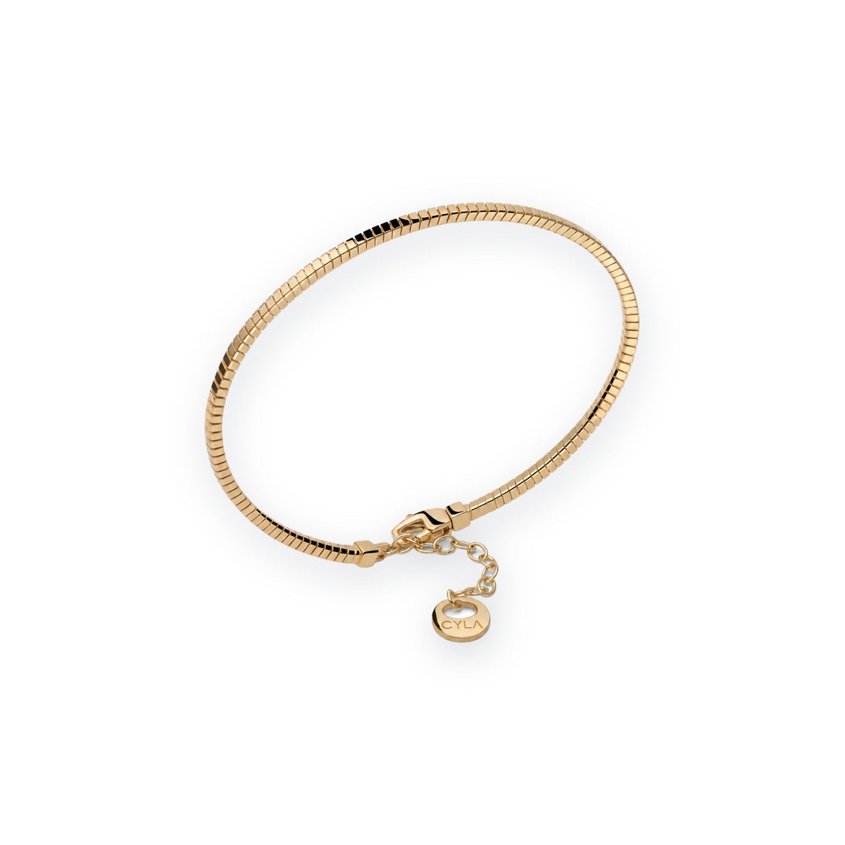 Luce Ribbed Bangle Bracelet