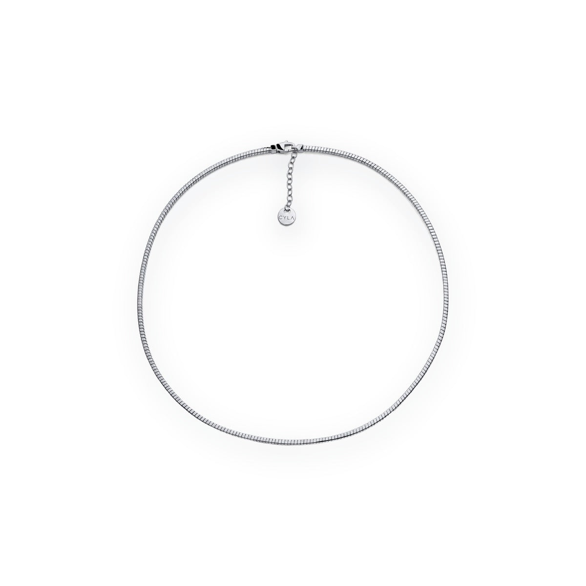 Luce Ribbed Snake Chain Necklace