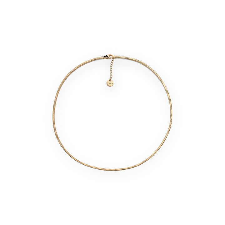 Luce Ribbed Snake Chain Necklace