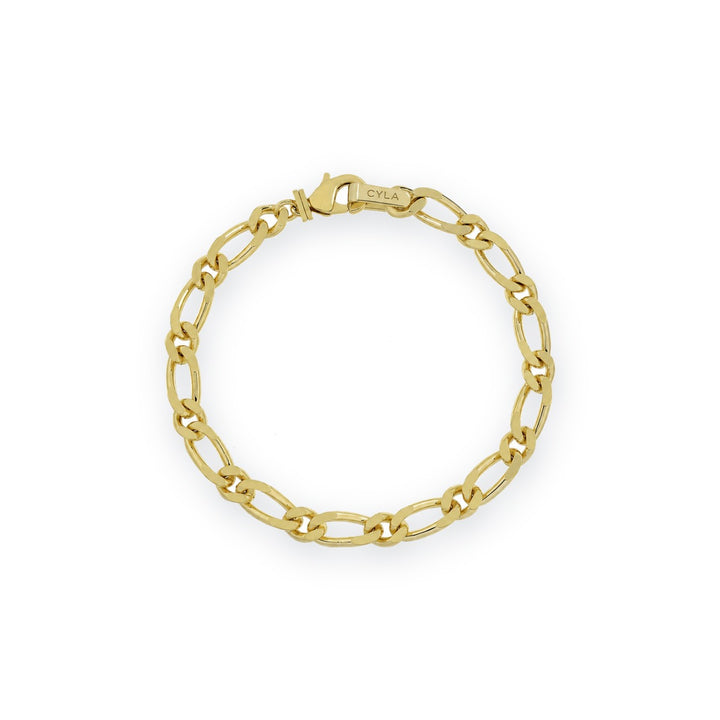 Men's Curb & Figaro Bracelet