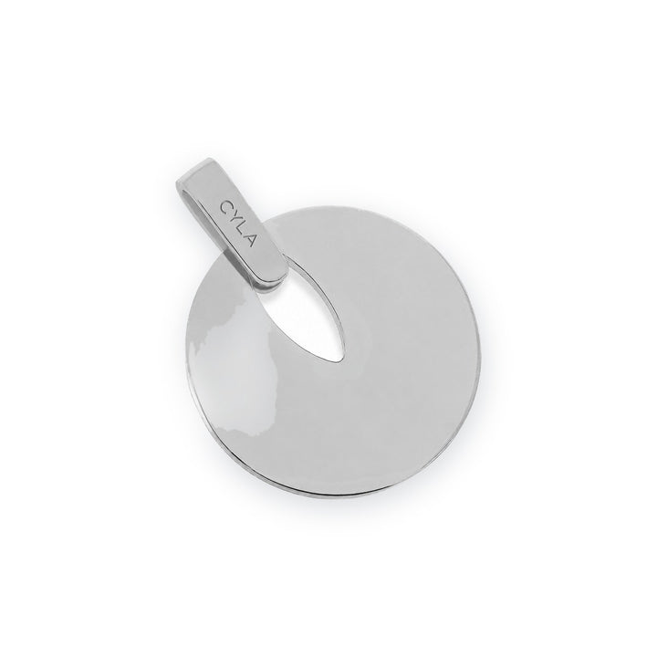 Men's Round Disc Pendant