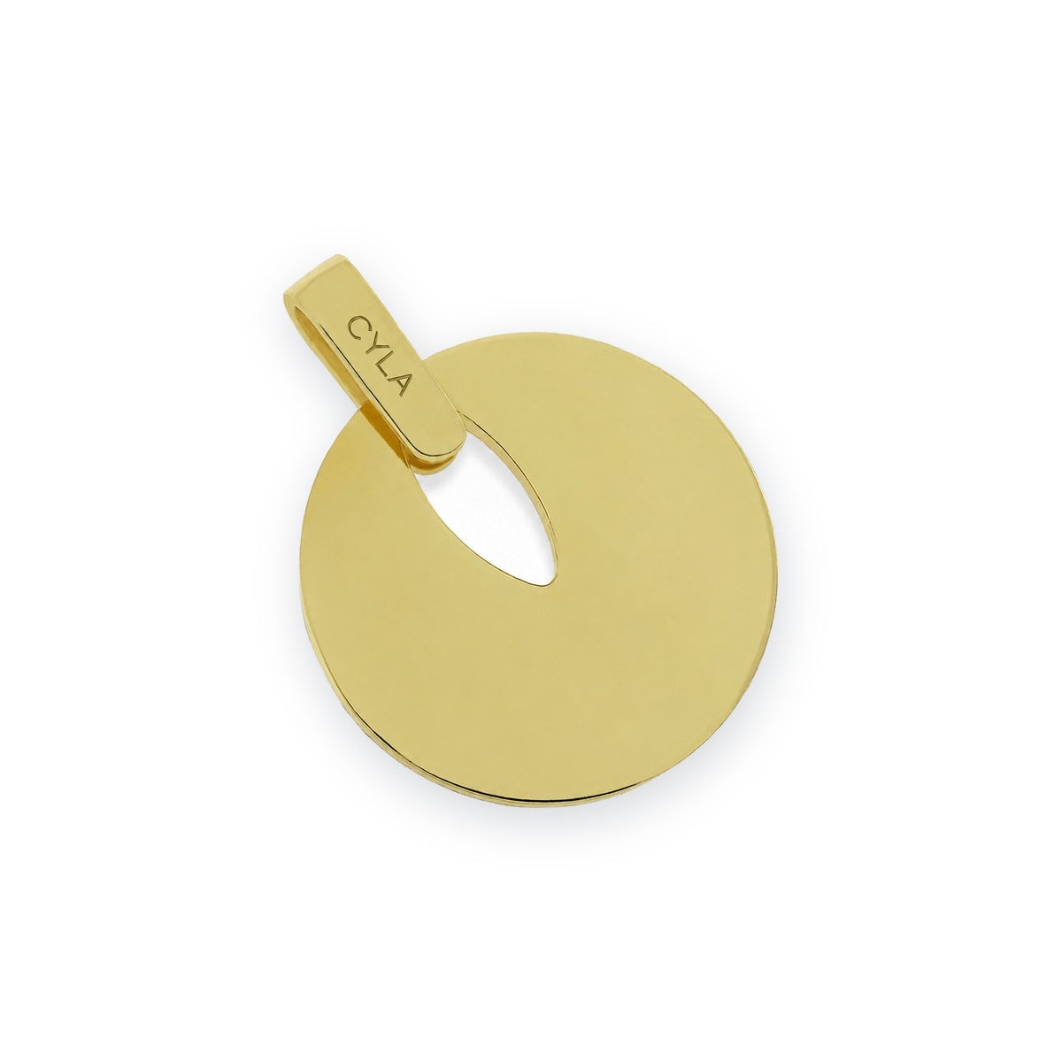 Men's Round Disc Pendant