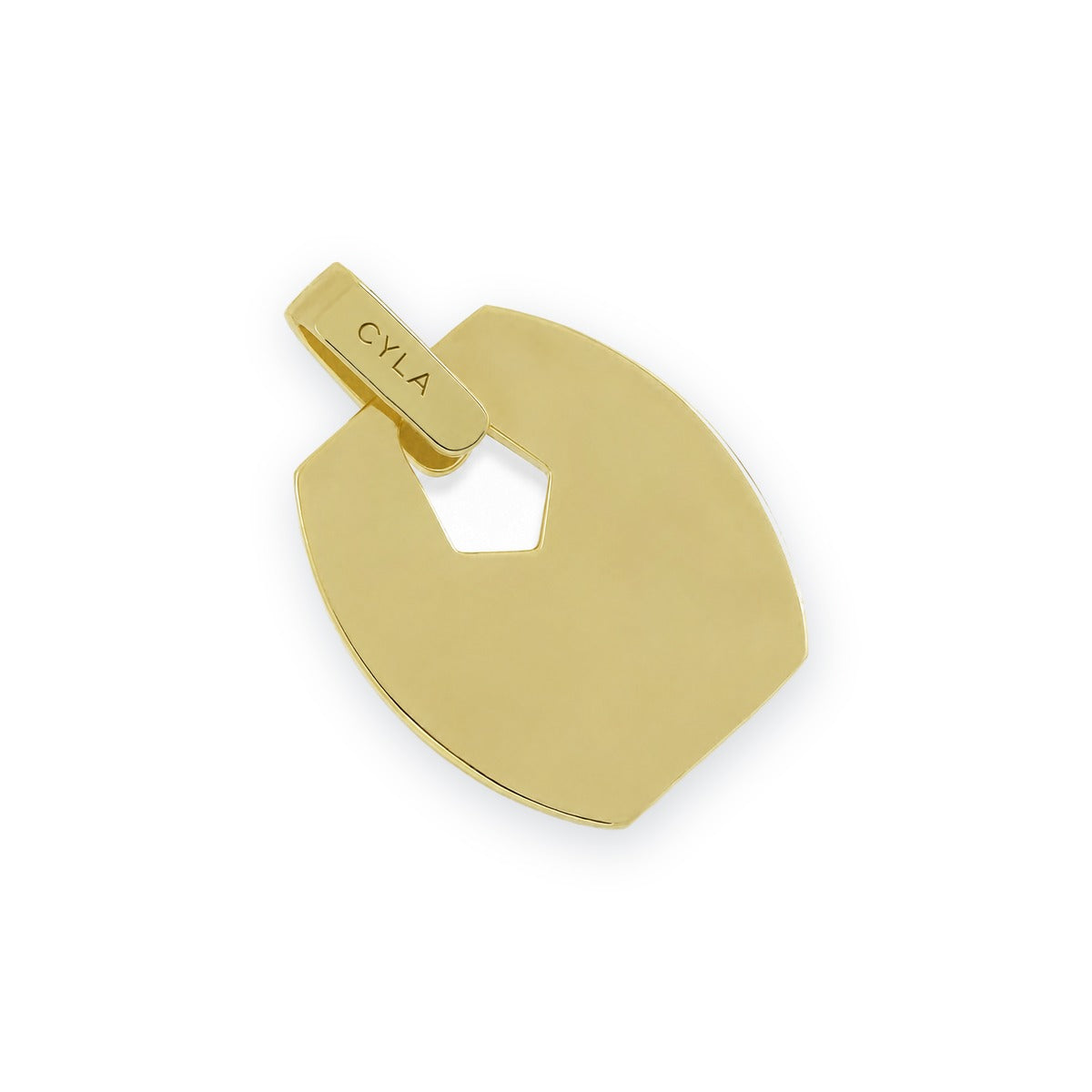 Men's Shield Cut-Out Pendant