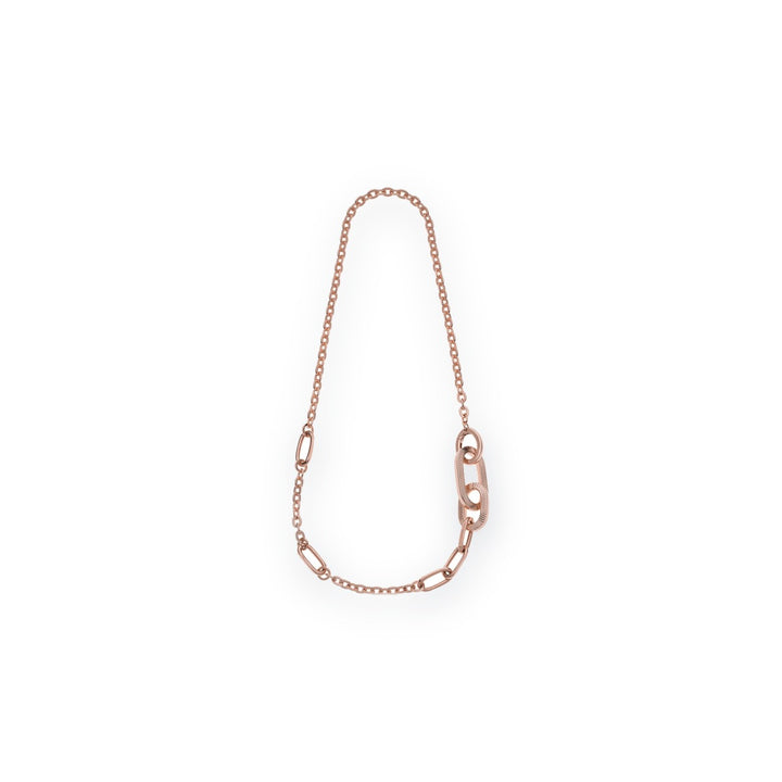 Multirighe Striped Link Long Necklace