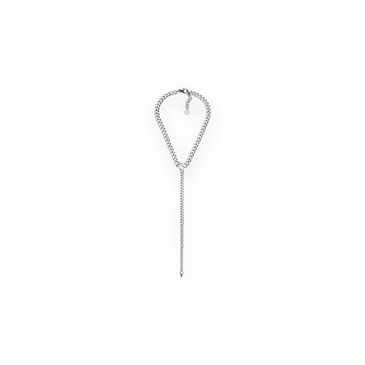 Piramidi Curb Lariat Necklace