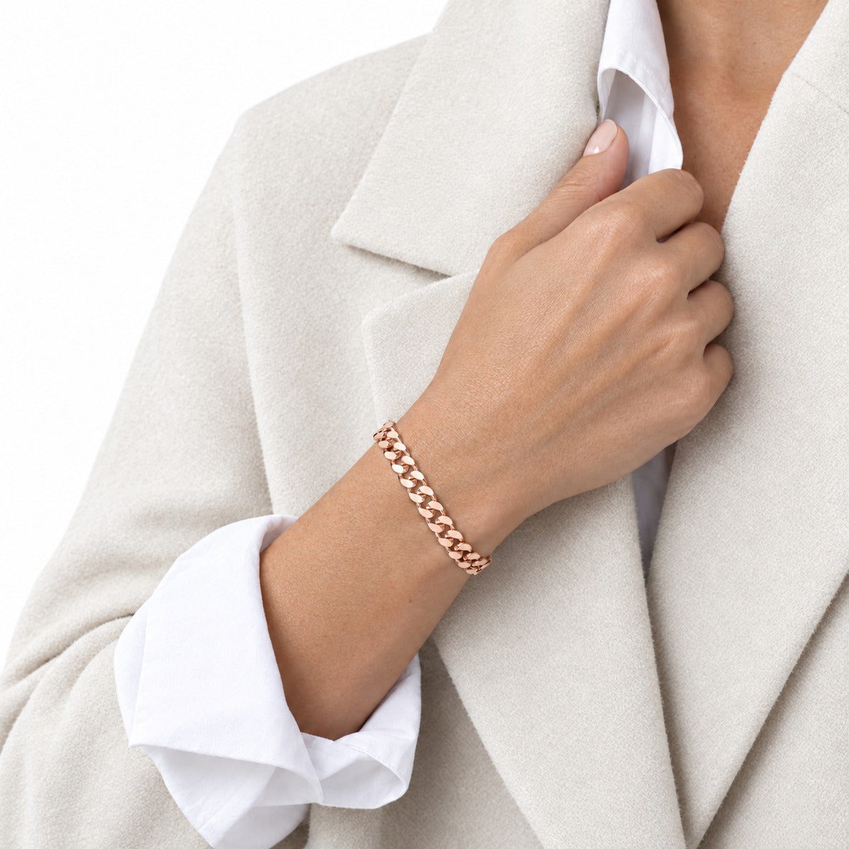 Seta Gourmette Bracelet on model