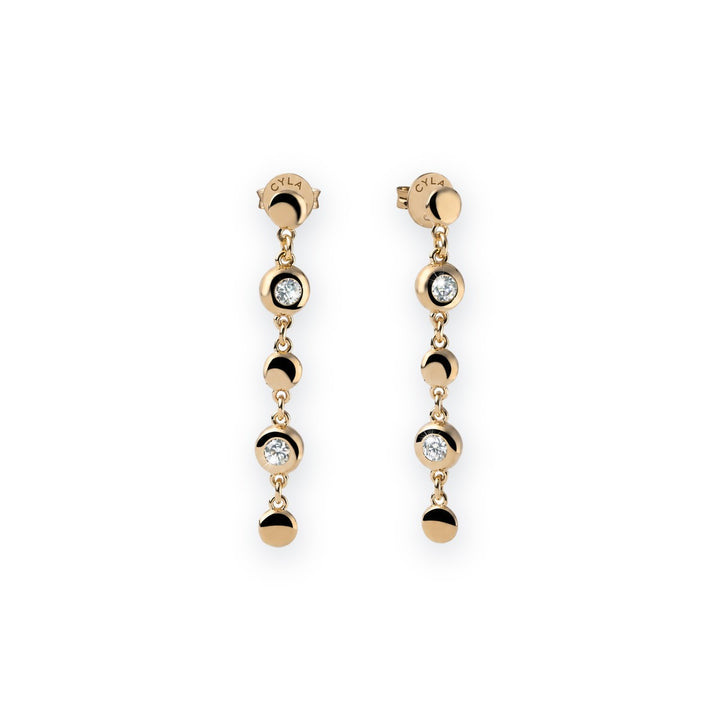 Sparkle Long Drop Earrings